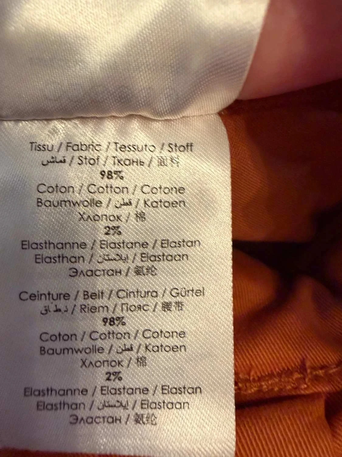 Falda de cintura alta Bonobo talla 36 color terracota con cinturón – photo 10